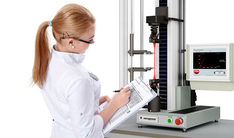 Определение упругопрочностных свойств при растяжении по ГОСТ 270-75 на универсальной испытательной машине УТС 111.1